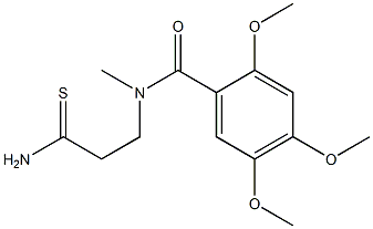 N-(2-carbamothioylethyl)-2,4,5-trimethoxy-N-methylbenzamide Structure