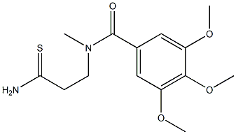 N-(2-carbamothioylethyl)-3,4,5-trimethoxy-N-methylbenzamide Structure