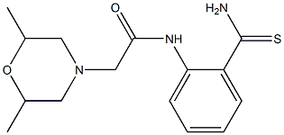  N-(2-carbamothioylphenyl)-2-(2,6-dimethylmorpholin-4-yl)acetamide