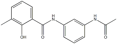 N-(3-acetamidophenyl)-2-hydroxy-3-methylbenzamide Structure
