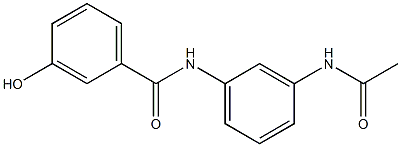 N-(3-acetamidophenyl)-3-hydroxybenzamide Struktur
