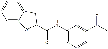 N-(3-acetylphenyl)-2,3-dihydro-1-benzofuran-2-carboxamide