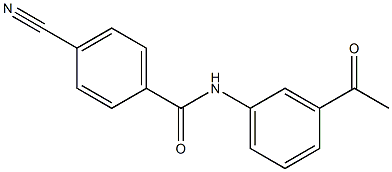 N-(3-acetylphenyl)-4-cyanobenzamide Struktur