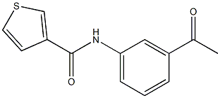 N-(3-acetylphenyl)thiophene-3-carboxamide Structure