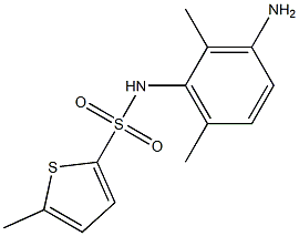 N-(3-amino-2,6-dimethylphenyl)-5-methylthiophene-2-sulfonamide Struktur