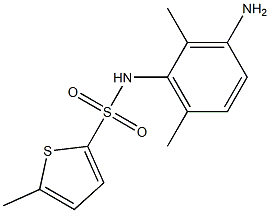 N-(3-amino-2,6-dimethylphenyl)-5-methylthiophene-2-sulfonamide 化学構造式