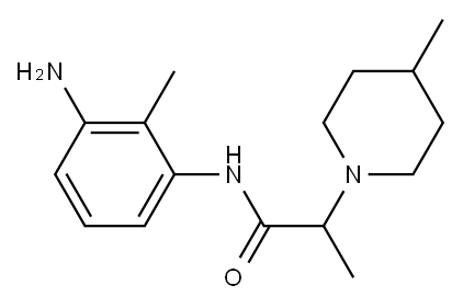 N-(3-amino-2-methylphenyl)-2-(4-methylpiperidin-1-yl)propanamide