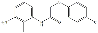 N-(3-amino-2-methylphenyl)-2-[(4-chlorophenyl)sulfanyl]acetamide