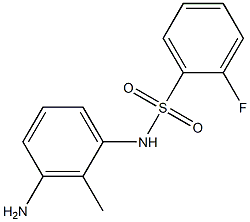 N-(3-amino-2-methylphenyl)-2-fluorobenzenesulfonamide
