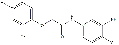 N-(3-amino-4-chlorophenyl)-2-(2-bromo-4-fluorophenoxy)acetamide 结构式