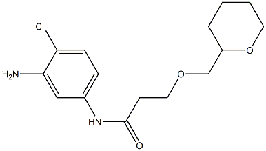 N-(3-amino-4-chlorophenyl)-3-(oxan-2-ylmethoxy)propanamide 结构式