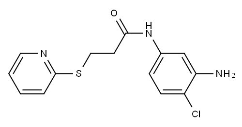 N-(3-amino-4-chlorophenyl)-3-(pyridin-2-ylsulfanyl)propanamide