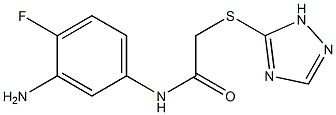N-(3-amino-4-fluorophenyl)-2-(1H-1,2,4-triazol-5-ylsulfanyl)acetamide