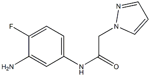N-(3-amino-4-fluorophenyl)-2-(1H-pyrazol-1-yl)acetamide 结构式
