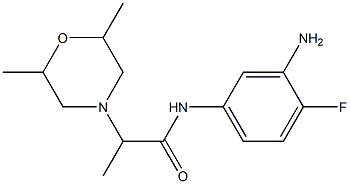  N-(3-amino-4-fluorophenyl)-2-(2,6-dimethylmorpholin-4-yl)propanamide