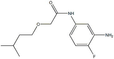 N-(3-amino-4-fluorophenyl)-2-(3-methylbutoxy)acetamide Structure