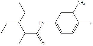 N-(3-amino-4-fluorophenyl)-2-(diethylamino)propanamide Struktur