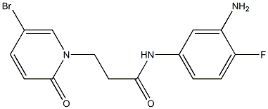  N-(3-amino-4-fluorophenyl)-3-(5-bromo-2-oxo-1,2-dihydropyridin-1-yl)propanamide