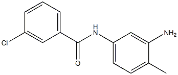 N-(3-amino-4-methylphenyl)-3-chlorobenzamide Struktur