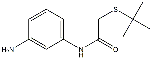 N-(3-aminophenyl)-2-(tert-butylsulfanyl)acetamide