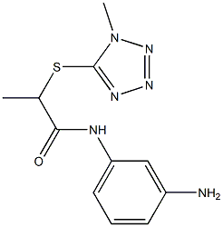 N-(3-aminophenyl)-2-[(1-methyl-1H-1,2,3,4-tetrazol-5-yl)sulfanyl]propanamide