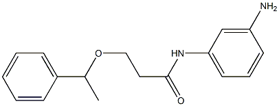 N-(3-aminophenyl)-3-(1-phenylethoxy)propanamide