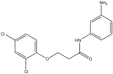 N-(3-aminophenyl)-3-(2,4-dichlorophenoxy)propanamide,,结构式