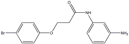 N-(3-aminophenyl)-3-(4-bromophenoxy)propanamide 结构式
