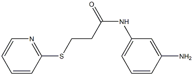 N-(3-aminophenyl)-3-(pyridin-2-ylsulfanyl)propanamide Structure