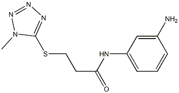 N-(3-aminophenyl)-3-[(1-methyl-1H-1,2,3,4-tetrazol-5-yl)sulfanyl]propanamide