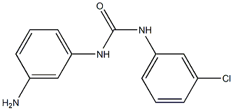 N-(3-aminophenyl)-N'-(3-chlorophenyl)urea Struktur