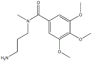 N-(3-aminopropyl)-3,4,5-trimethoxy-N-methylbenzamide Structure