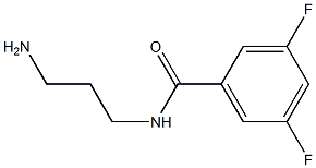 N-(3-aminopropyl)-3,5-difluorobenzamide 结构式
