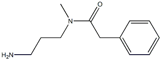 N-(3-aminopropyl)-N-methyl-2-phenylacetamide 结构式