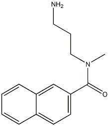 N-(3-aminopropyl)-N-methylnaphthalene-2-carboxamide 结构式