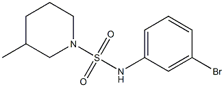 N-(3-bromophenyl)-3-methylpiperidine-1-sulfonamide