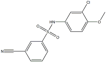  N-(3-chloro-4-methoxyphenyl)-3-cyanobenzene-1-sulfonamide