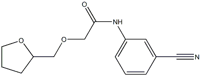 N-(3-cyanophenyl)-2-(oxolan-2-ylmethoxy)acetamide Structure