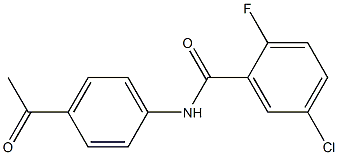 N-(4-acetylphenyl)-5-chloro-2-fluorobenzamide