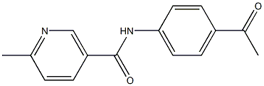 N-(4-acetylphenyl)-6-methylnicotinamide Struktur