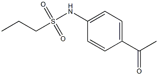 N-(4-acetylphenyl)propane-1-sulfonamide Structure