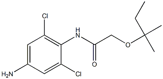 N-(4-amino-2,6-dichlorophenyl)-2-[(2-methylbutan-2-yl)oxy]acetamide Structure