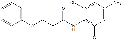 N-(4-amino-2,6-dichlorophenyl)-3-phenoxypropanamide Structure
