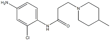 N-(4-amino-2-chlorophenyl)-3-(4-methylpiperidin-1-yl)propanamide Structure
