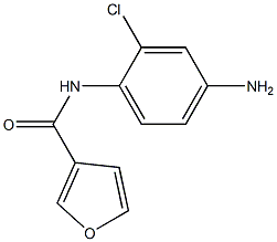 N-(4-amino-2-chlorophenyl)-3-furamide Struktur