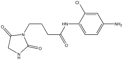 N-(4-amino-2-chlorophenyl)-4-(2,5-dioxoimidazolidin-1-yl)butanamide Struktur