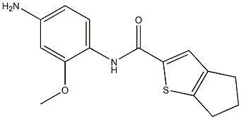 N-(4-amino-2-methoxyphenyl)-4H,5H,6H-cyclopenta[b]thiophene-2-carboxamide 结构式