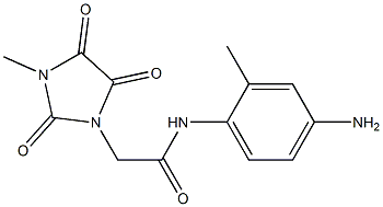 N-(4-amino-2-methylphenyl)-2-(3-methyl-2,4,5-trioxoimidazolidin-1-yl)acetamide