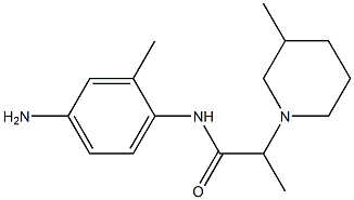 N-(4-amino-2-methylphenyl)-2-(3-methylpiperidin-1-yl)propanamide Struktur