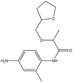N-(4-amino-2-methylphenyl)-2-(oxolan-2-ylmethoxy)propanamide Struktur